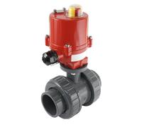 50mm 24V AC VDL Válvula de bola eléctrica de 2 vías de PVC