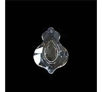 50mm/63mm transparente árbol de Navidad colgante colgante cristal cristal prismas brillantes para candelabros, 50mm 100pcs
