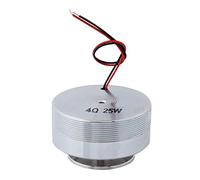 50mm Altavoz Resonante, 2Inch Redondo Altavoz de Co-Vibración Metálica 20Khz Frecuencia Completa Acero Audio Altavoz de Graves, para Ordenadores, Portátiles, Mp3, Auto (4Ω 25W)