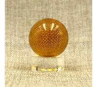 50mm Bola de cristal Esfera de cristal Artesanía Hogar Decoración de fiesta de boda Adornos Esfera de lente Accesorios de fotografía Chandelier-amber_50mm