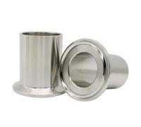 50mm de largo 19-102mm diámetro exterior del tubo soldado a tope 1,5 "-4" tres anillos de presión 304/316L junta de abrazadera de extremo de mandril de conexión rápida(SS304,38MM FERRULE50.5_1 PCS)