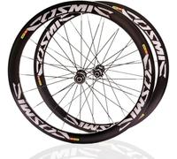 50MM,Juego De Ruedas para Bicicleta De Carretera 700C Altura 40/50Mm Buje con Eje Pasante Center-Lock 24H 12 * 100/12 * 142Mm Frenos De Disco Ruedas De Aleación De Aluminio Cassette 7-12 Velocidades