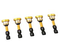 50mm Magnetic Drywall Screwdriver Bits Set, 5pcs with Collar for Plasterboard and Woodworking, Hex Shank Screw Setter Compatible with Electric and Manual Screwdrivers