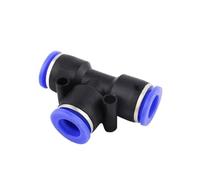 50or100PCS PE/PEG Series Pneumatic Fittings T Type 3-Way for 4mm to 16mm 4-8 6-8 PE/PEG Tube Quick Connector Slip Locks (Color : PEG 8-6mm)