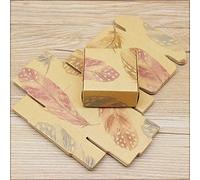 50p, venta al por mayor, bricolaje, estilo de flor hecho a mano, paquete de regalos de agradecimiento, caja de papel kraft, caja de dulces de boda, 65x65x30mm, suministros para fiestas, igual que en