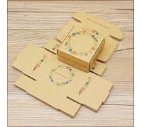 50p, venta al por mayor, bricolaje, estilo de flor hecho a mano, paquete de regalos de agradecimiento, caja de papel kraft, caja de dulces de boda, 65x65x30mm, suministros para fiestas, igual que en