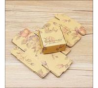 50p, venta al por mayor, bricolaje, estilo de flor hecho a mano, paquete de regalos de agradecimiento, caja de papel kraft, caja de dulces de boda, 65x65x30mm, suministros para fiestas, igual que en