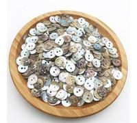 50PCS 11/15/18/20mm Natural Shell Sewing Buttons Color Japan Mother Of Pearl MOP Round 2 Hole Button Accessories para vestidos, coser(20mm)