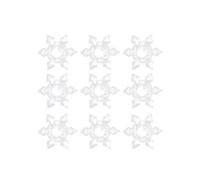 50pcs 3.6cm Christmas Hanging Snowflake Acrylic Ornaments