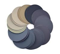 50pcs 6 pulgadas Discos de lijado 150 mm resistente al agua Papel de lija Gancho y bucle Papel de lija 320 a 10.000 Grit clasificados por Pulido húmedo/seco DUO ER