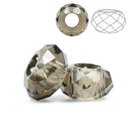 50Pcs 8 * 14mm Crystal Large Hole Bead European Charm Faceted Loose Big Hole Glass Beads for Bracelet Making