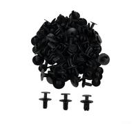 50pcs 9mm plástico remaches clips coche cuerpo moldura sujetadores auto moldeado clip set puerta panel retenedor pines parachoques escudo para forro para