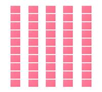 50PCS A5 Cubierta de encuadernación de hojas sueltas de 6 orificios Plástico mate PP Translúcido Reutilizable para presentación de informes Suministros escolares de oficina Rosa