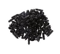 50pcs Agujero de 6 mm de Empuje de Plástico Negro En el Tipo de Remaches de Fijación Pin Clips ATV