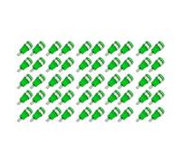 50Pcs Banana Socket 4mm, High Current Discharge Banana Plug, Gold Plated Copper Banana Socket for Electrical Test Accessories, Long Service Life with x 0.75 Thread and φ 4mm Ja (Verde)
