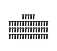 50Pcs Black Galvanized DIN 965 Countersunk Cross Screws M3x10 Assortment Kit