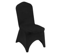 50pcs Black Polyester Spandex Party Chair Covers Wedding Atmosphere Chairs