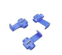 50PCS Blue 1.5-2.5mm2 16-14 AWG Lock T Type Wire Electrical Cable Connectors Quick Splice Terminals Crimp
