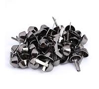 50PCS Bolsas de Metal Plano Pies Pernos de cono Espigas de Hongo Monedero de Remache for manualidades