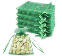 50PCS Bolsas Organza,8×10cm/3.14×3.93inch Bolsas De Organza,Bolsas Regalo Pequeñas,Bolsa Organza Pequeña,Bolsas Tul,Bolsitas Para Regalos Boda,Bolsas Para Empaquetar Pequeñas,Bolsitas De Organza