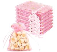 50PCS Bolsas Organza,8×10cm/3.14×3.93inch Bolsas De Organza,Bolsas Regalo Pequeñas,Bolsa Organza Pequeña,Regalos Menos De 10 Euros,Bolsa Organza,Bolso Pequeño,Bolsitas Para Regalos,Bolsas De Regalo