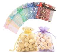 50PCS Bolsas Organza,8×10cm/3.14×3.93inch Bolsas De Organza,Bolsas Regalo Pequeñas,Bolsa Organza Pequeña,Regalos Por Menos De 20 Euros,Bolsas Regalo,Bolsas Pequeñas Para Regalos,Bolso Transparente