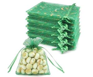 50PCS Bolsas Organza,8×10cm/3.14×3.93inch Bolsas De Organza,Bolsas Regalo Pequeñas,Bolsa Organza Pequeña,Bolsas Tul,Bolsitas Para Regalos Boda,Bolsas Para Empaquetar Pequeñas,Bolsitas De Organza