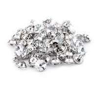 50Pcs Botones de cristal de diamantes de imitación, 20MM 25MM Botones redondos para coser Sofá Botón de tapicería DIY Manualidades Decoración(Los 25MM)