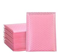 50pcs Bubble Mailers Pink Poly Bubble Mailer Self Seal Sobres acolchados Bolsas de regalo negro/azul Embalaje Bolsas de sobres para Book-FENS, 11x13cm