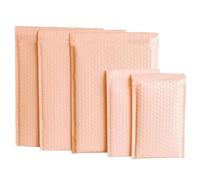 50pcs Bubble Mailers Pink Poly Bubble Mailer Sobres acolchados autosellados Bolsas de regalo Bolsas de sobres de embalaje negro/azul para libro-Rosa claro, 15x20cm