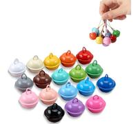 50PCS Campanas de Colores,22mm Cascabeles Colores Manualidades,Campanas de Mascotas,Cascabeles para Collar de Gato, para Navidad Decoración, Cumpleaños Regalo, Manualidades DIY Creativos
