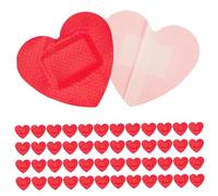 50pcs en forma de corazón en forma de corazón de la cinta de agua a prueba de agua de supervivencia parches diarios de cuidado de cuidado