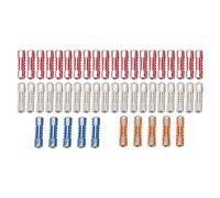 50pcs European Car Circuit Component Kit | 5A / 8A / 16A / 25A Torpedo Circuit Component Set for Classic Vehicles | Excellent PF & Zinc Material for Stable Circuit Assurance