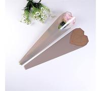 50pcs Florista Bolsas de embalaje de flores de plástico Día de San Valentín Papel de regalo de una sola flor de rosa Suministros de ramo de flores a prueba de agua-Gris-S-20pcs, como se muestra