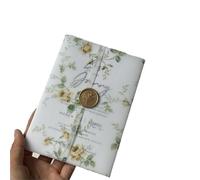 50Pcs Flower Vellum Wrap Suitable For A 5 X 7 Wedding Invitation para Invitaciones(Color2)