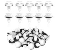 50pcs Grapas Coche Paneles de Puerta, Coches Clips Remache Plastico, Clips Sujeción para Automóviles, Remaches para tapizado puerta coche, con Anillo Sellado Esponja, Compatibles Mayoría Vehículos