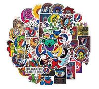 50pcs Grateful Dead Rock Singers Stickers For Skateboard Bicycle Car Laptop Computer Phone DIY Waterproof Graffiti Sticker