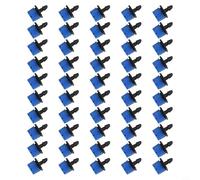 50PCS Jardín Irrigación Goteros Rotatorios Regulables Rociadores Rotatorios Con 8 Agujeros Control De Flujo Para Agricultura De Césped