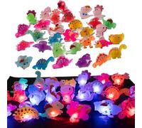 50pcs LED Luz Anillo de Dedo Anillos fluorescentes LED Luminosas para Fiestas Luminosas Anillos Brillante LED Dedo Luces Favor de Partido para Festival Semana Santa Halloween Navidad Party Juguetes