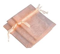 50pcs / lot 100pcs / lot Bolsa de organza para joyería 24 colores Bolsas con cordón para bodas Bolsas de regalo de dulces de Navidad Embalaje de joyería-Melocotón rosado, 13x18 cm, 50 piezas