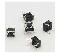50pcs/lot 6x6x4.3MM 4PIN G89 Tactile Tact Push Button Switch Direct Plug-in Self-reset DIP