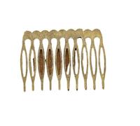 50pcs/lot Bridal Hairpins Hair Combs Accesorio Pelo Alambre For Wedding Pins Charm Accessories(10 teeth Bronze)
