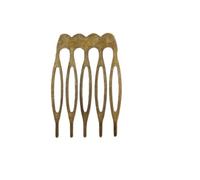 50pcs/lot Bridal Hairpins Hair Combs Accesorio Pelo Alambre For Wedding Pins Charm Accessories(5 teeth Bronze)