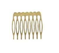 50pcs/lot Bridal Hairpins Hair Combs Accesorio Pelo Alambre For Wedding Pins Charm Accessories(8 teeth Bronze)
