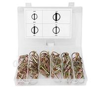 50pcs Lynch Pin Heavy Duty Clips de enganche de acero Tractor Lynch Pin Kit de surtido de sujetadores para tractores agrícolas Remolque