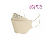 50pcs Maillas Desechables Adult Outdoor Face Mask 4-ply Facemasks Mouth Masque Bei