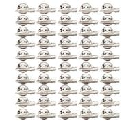 50pcs Metal Crafting Círculos para los amantes de la joyería Prácticos broches y accesorios de clip para el cabello Encuentra piezas versátiles