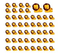 50Pcs Mini Animals Figurines Resin Tiny Animal Miniatures Wild Animal