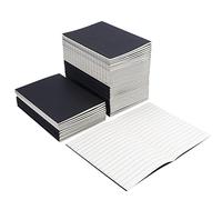 50pcs Mini Notebooks A6 Bulk, Small Lined Notepads,Notebook Portable Journal Notepads for Office School Students Drawing Memo,Black,30 Sheets/60 Pages (14 * 10cm)