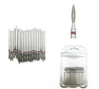 50pcs Nail Cutter Drill Bit Spherical Nail Drill Bits Nail File Bits for Gel Nails Cuticles Manicure Dead Skin Removal Nail Polishing Grinding Head Accessory (Model 11)
